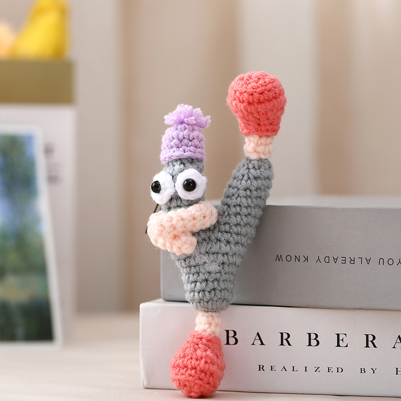 Fun Crocheted Alphabet English Letter Keychain