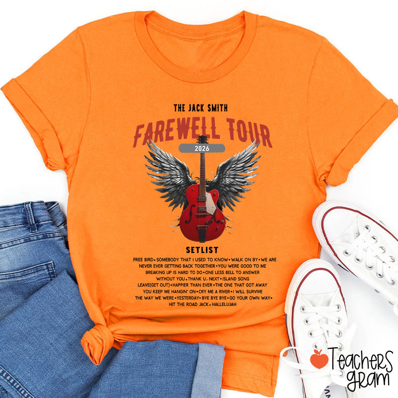 Personalized Retirement Funny Music-themed Teacher T-Shirt