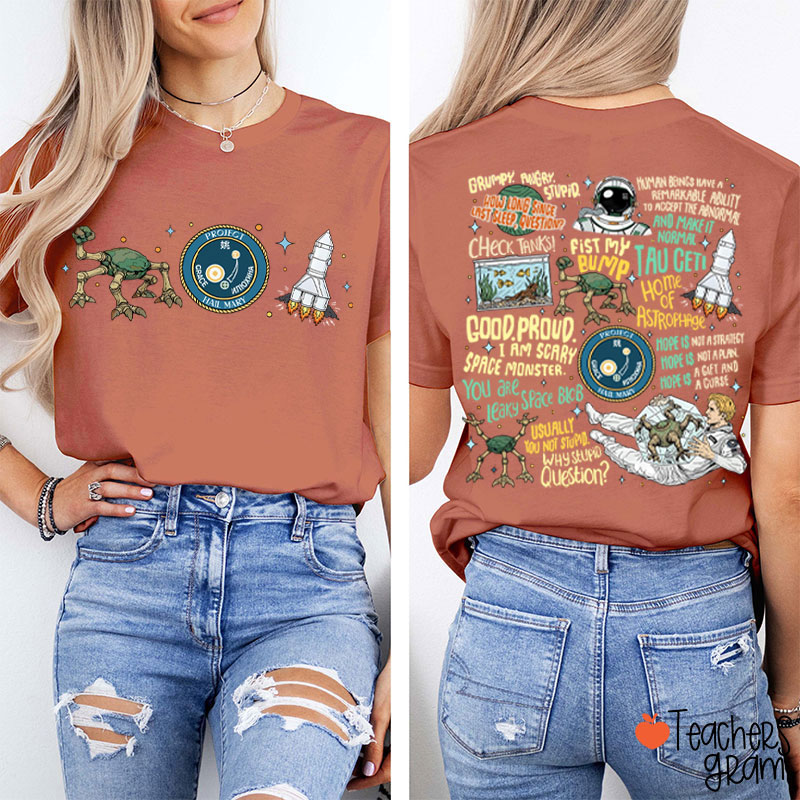 Stone Amaze Teacher Two Sided T-Shirt