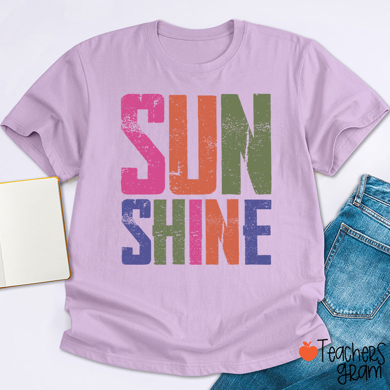 Sun Shine Summer Vibe Teacher T-Shirt