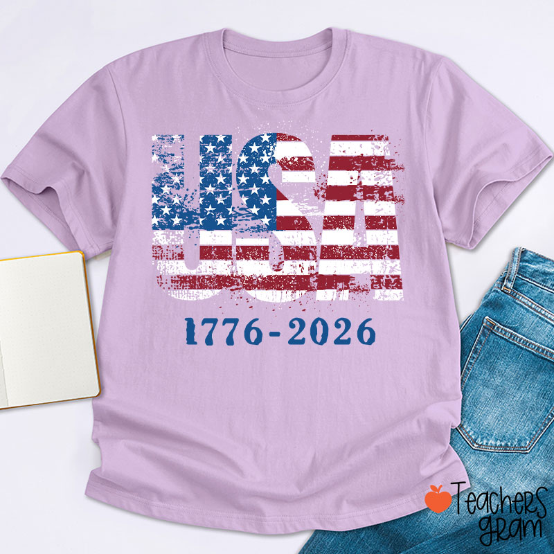 USA 1776-2026 Teacher T-Shirt