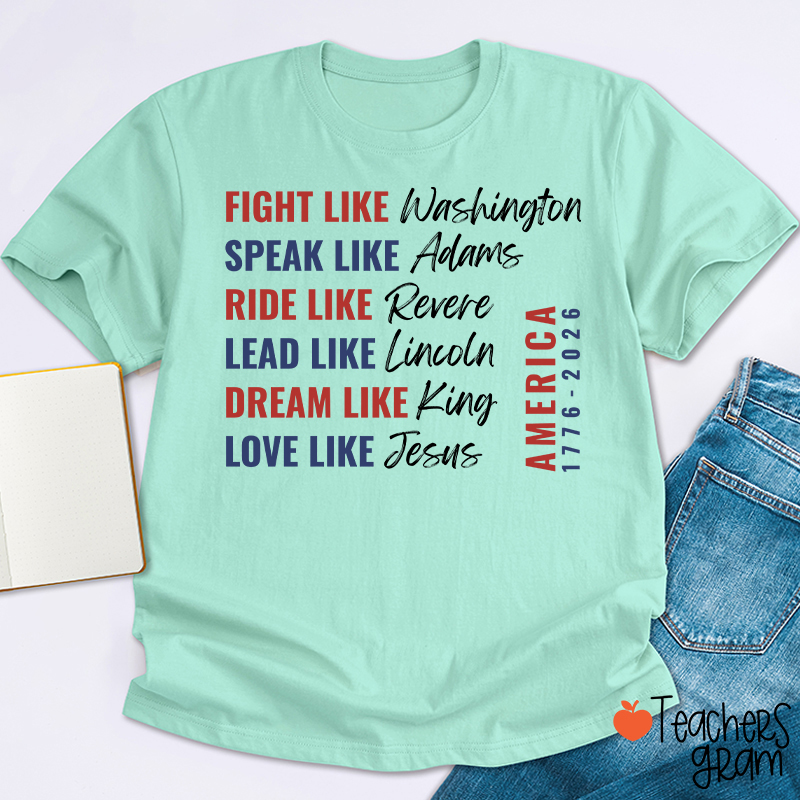 Fight Like Washington Teacher T-Shirt