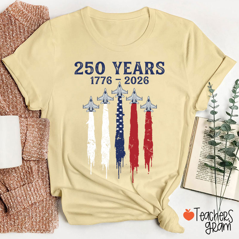 Patriotic Jet Fighter Teacher T-Shirt