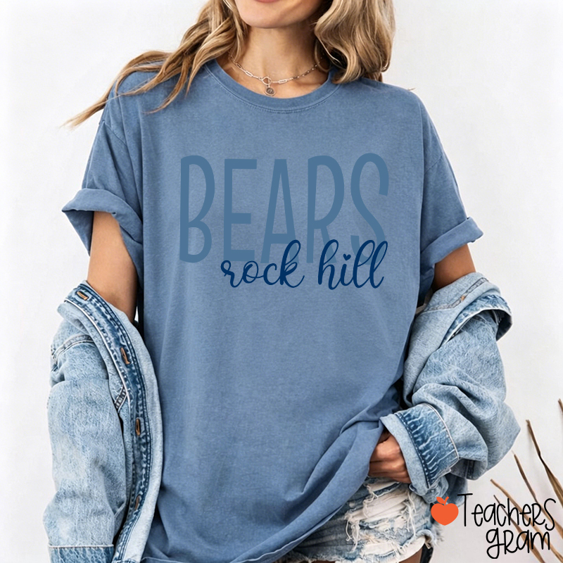 Personalized Mascot And Town School Team Spirit Teacher T-Shirt