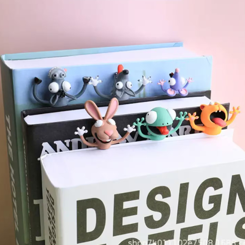 Cute 3D Animal Teacher Bookmark
