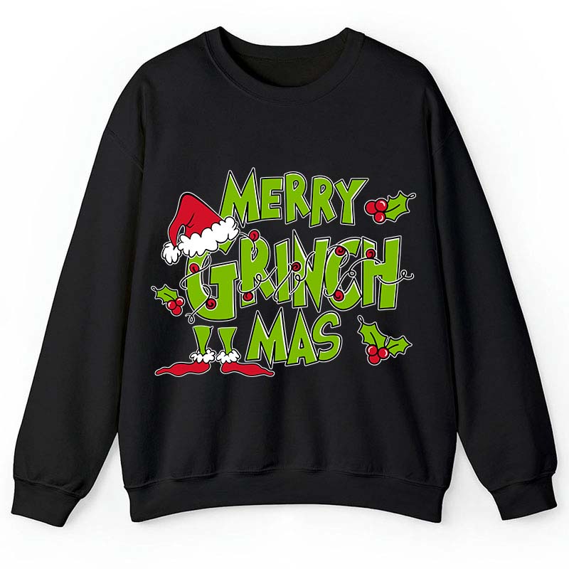 Merry Grinchmas Teacher Sweatshirt