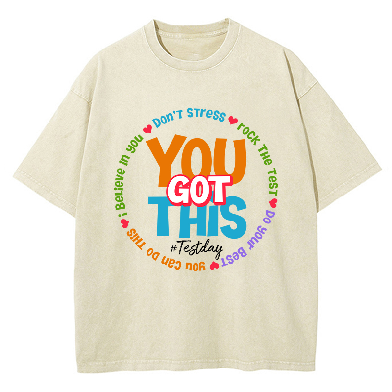 Don't Stress You Got This Teacher Washed T-Shirt