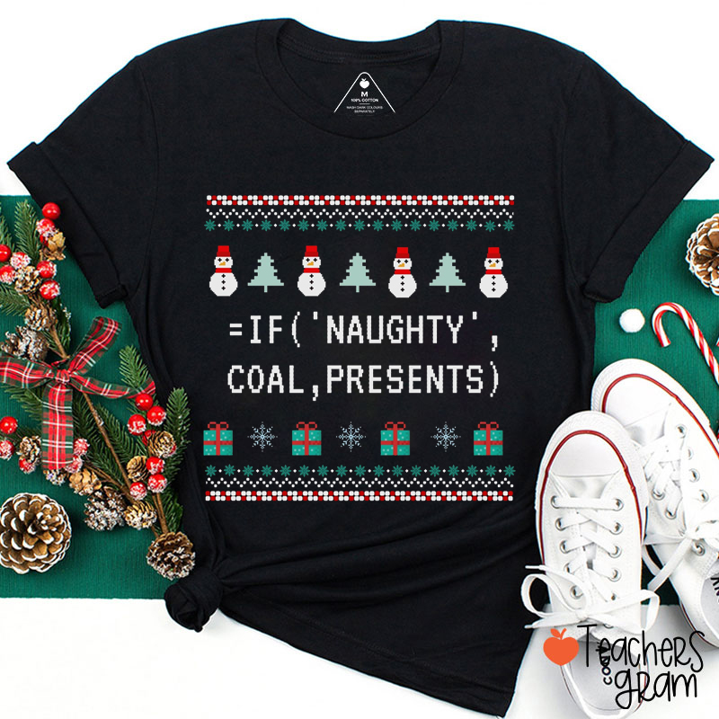 Excel Nerd Ugly Christmas Teacher T-Shirt