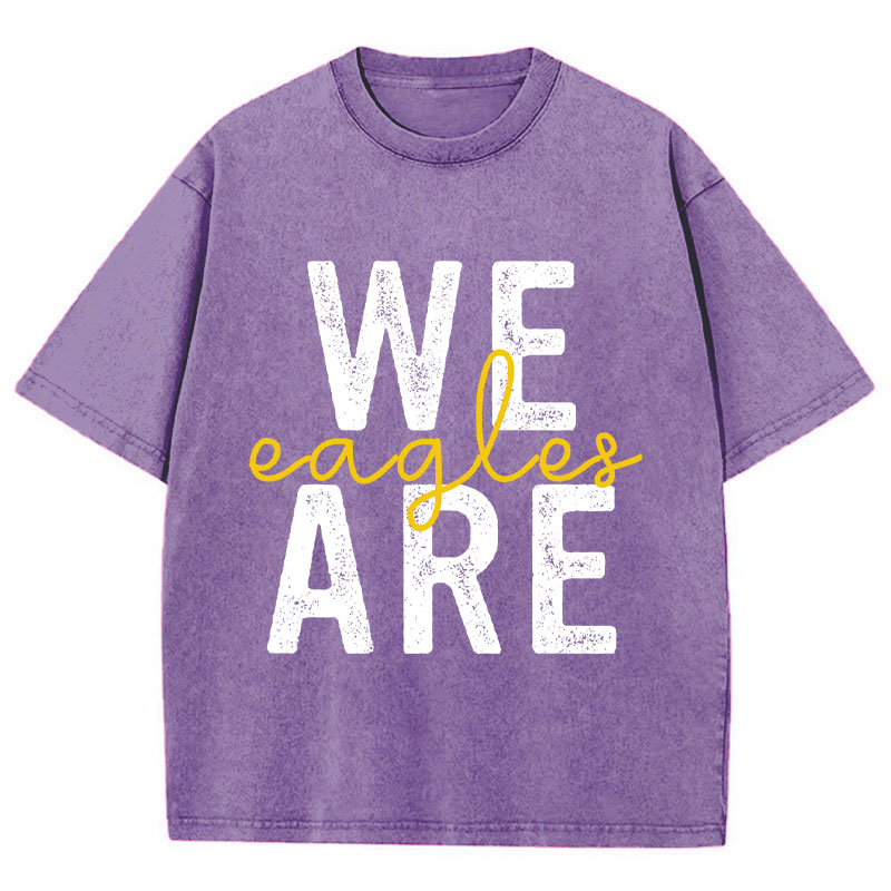 Personalized We Are We Are Winner Teacher Washed T-Shirt