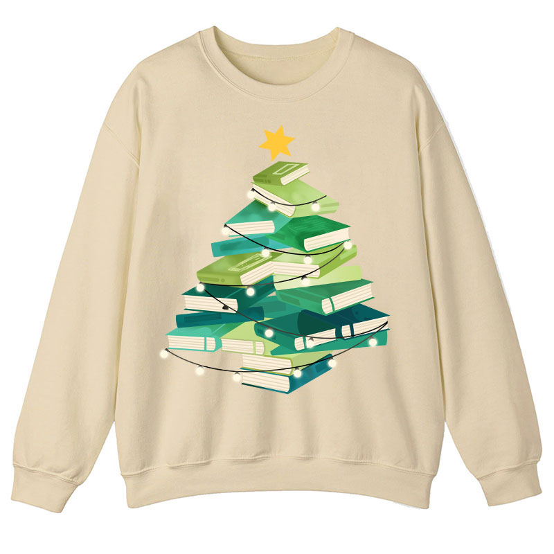 Christmas Book Teacher Sweatshirt