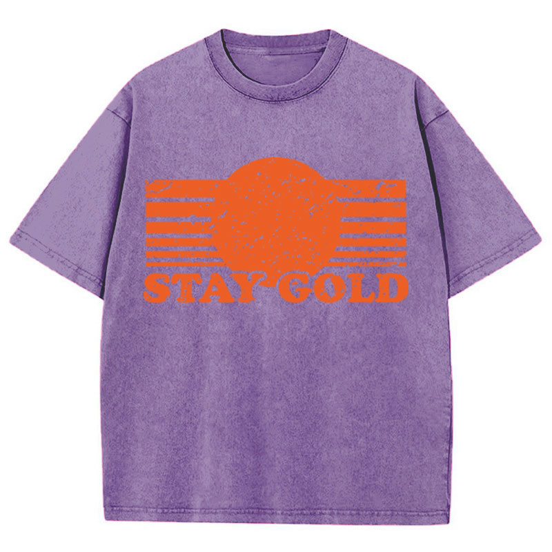 Stay Gold Teacher Washed T-Shirt