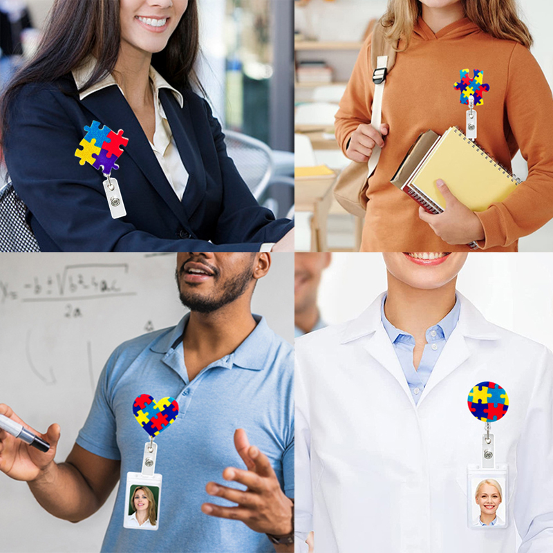 Autism Acrylic Teacher Badge Reel