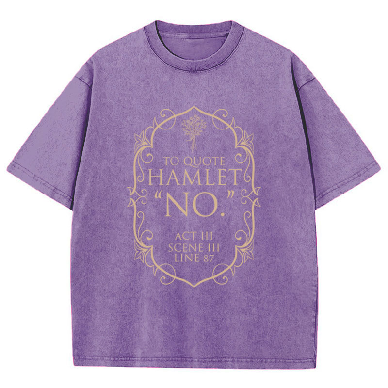 Book Club Shakespeare Teacher Washed T-Shirt