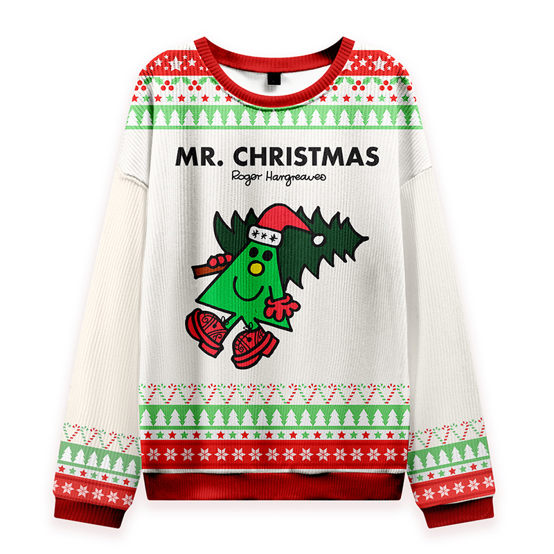 Mr Christmas Merry Christmas Teacher Knit Sweatshirt