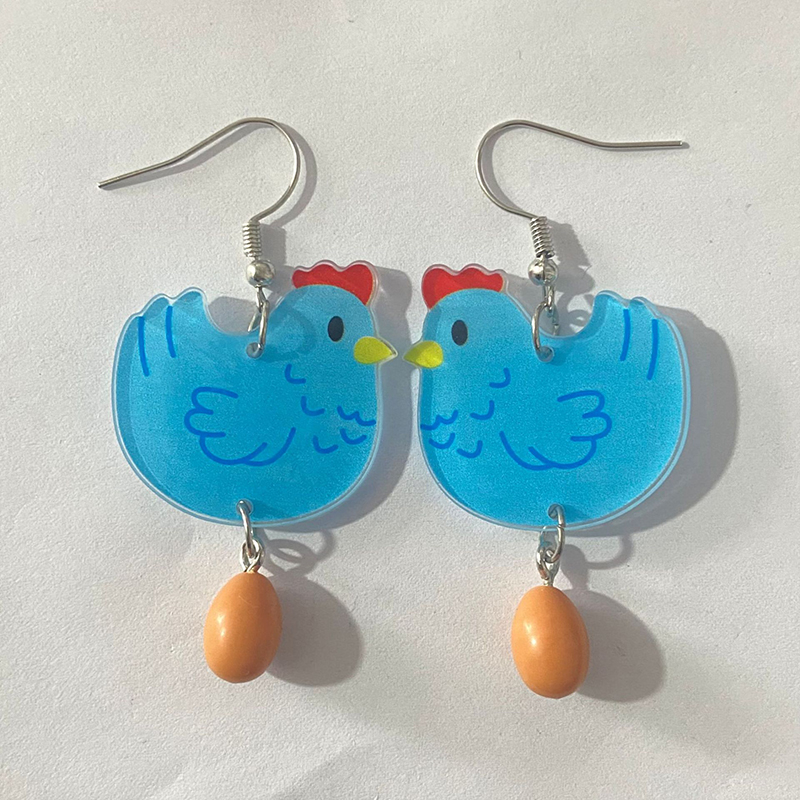 Hen Orders Teacher Acrylic Earrings