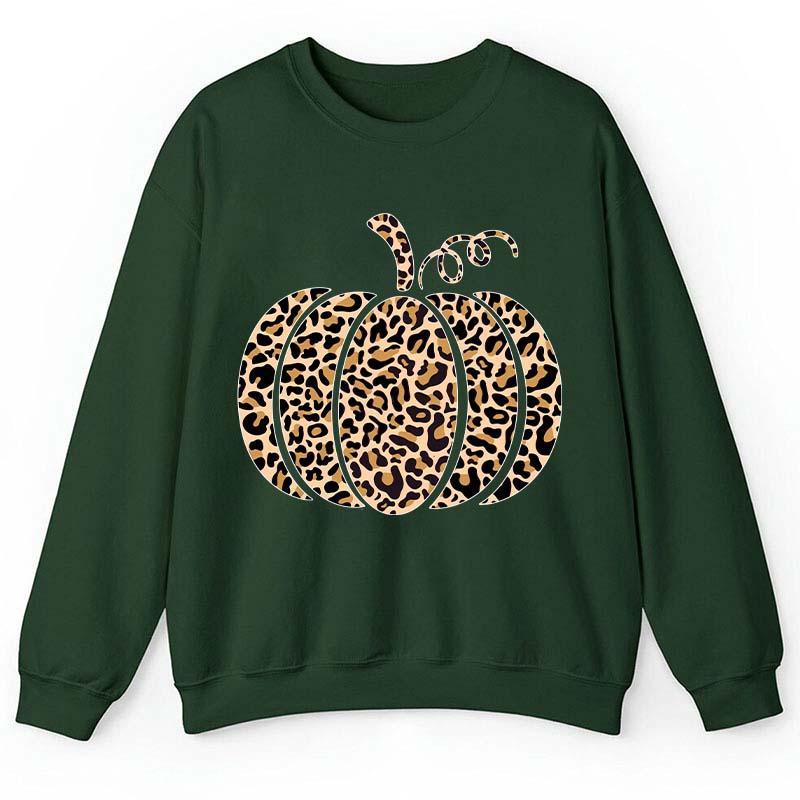 Leopard Pumpkin Teacher Sweatshirt
