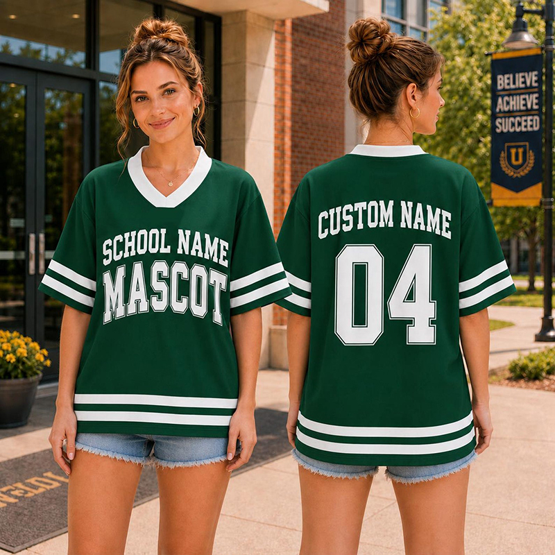 Personalized School Name Mascot Name And Number Teacher Mesh Jersey