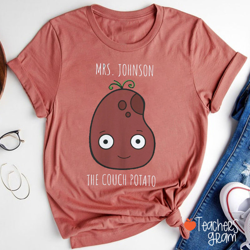 Personalized Name Book Character Teacher T-Shirt