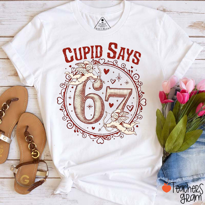 Comfort Colors Cupid Days 67 Love Teacher T-Shirt