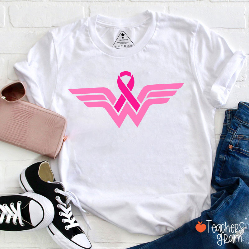 Strong Woman Cancer Fighter Teacher T-Shirt