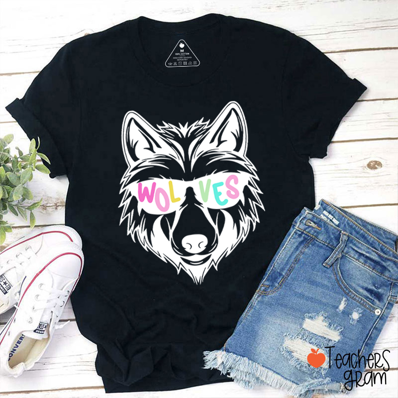 Personalized Sunglasses Mascot Teacher T-Shirt