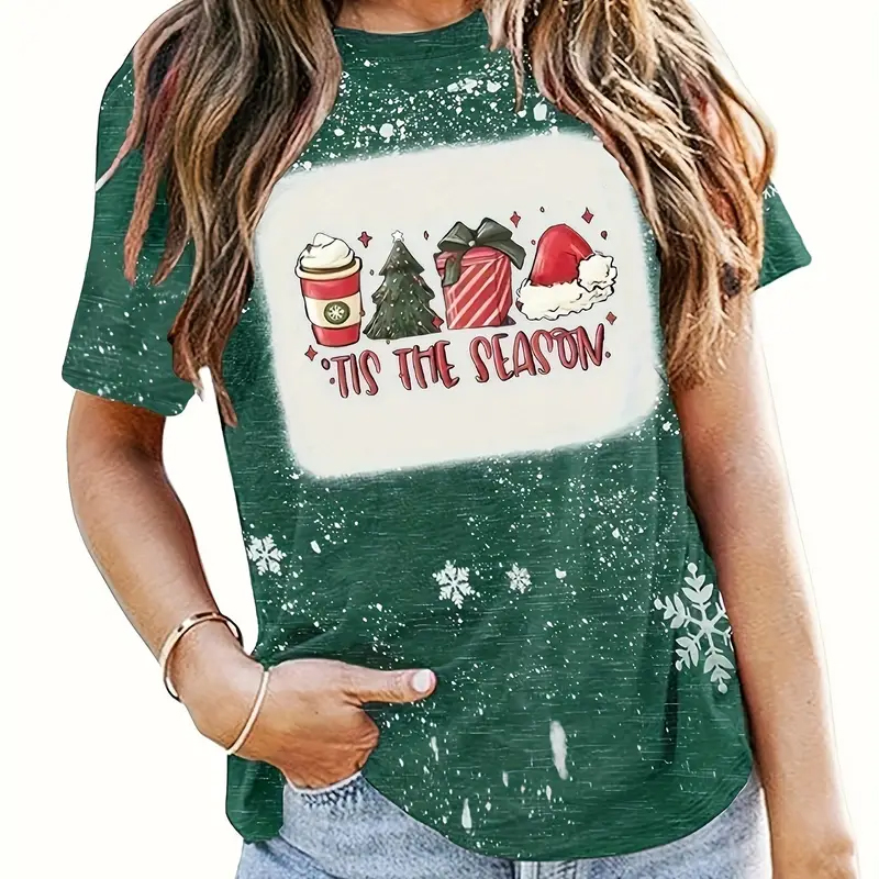 Tis The Season Teacher Printed T-Shirt