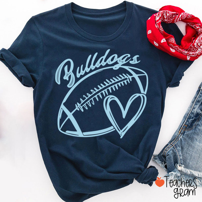 Personalized Mascot Name Sport Graphic Teacher T-Shirt