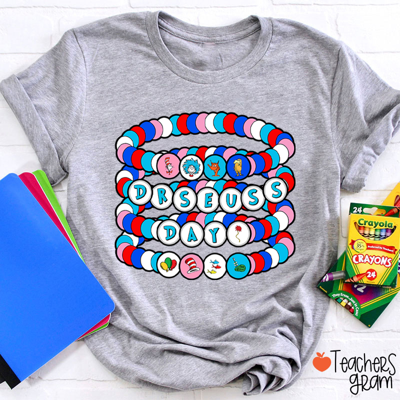 Reading Day Beads Teacher T-Shirt