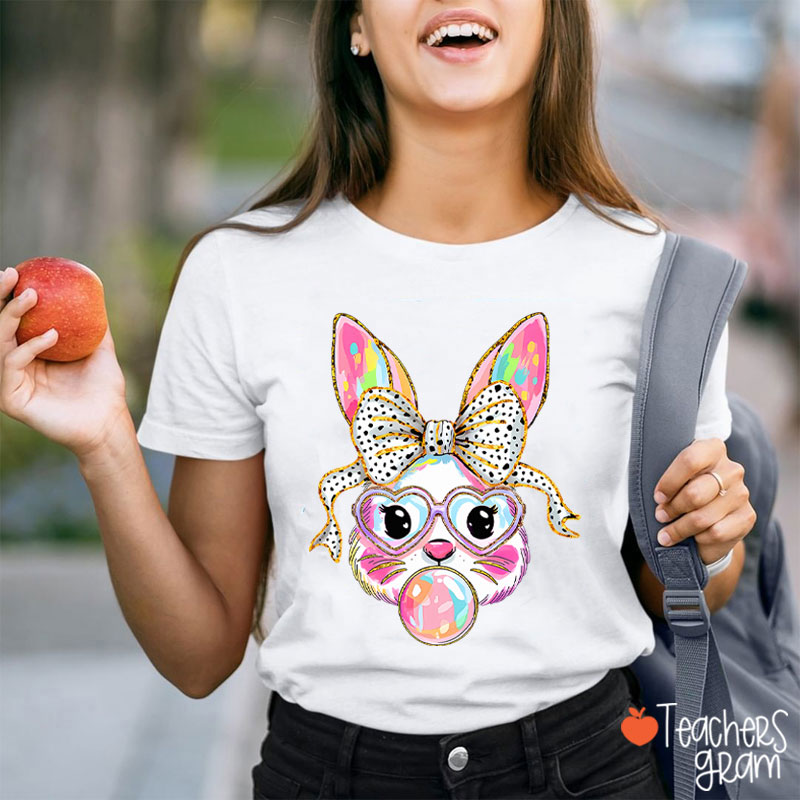 Cute Bunny Teacher T-Shirt