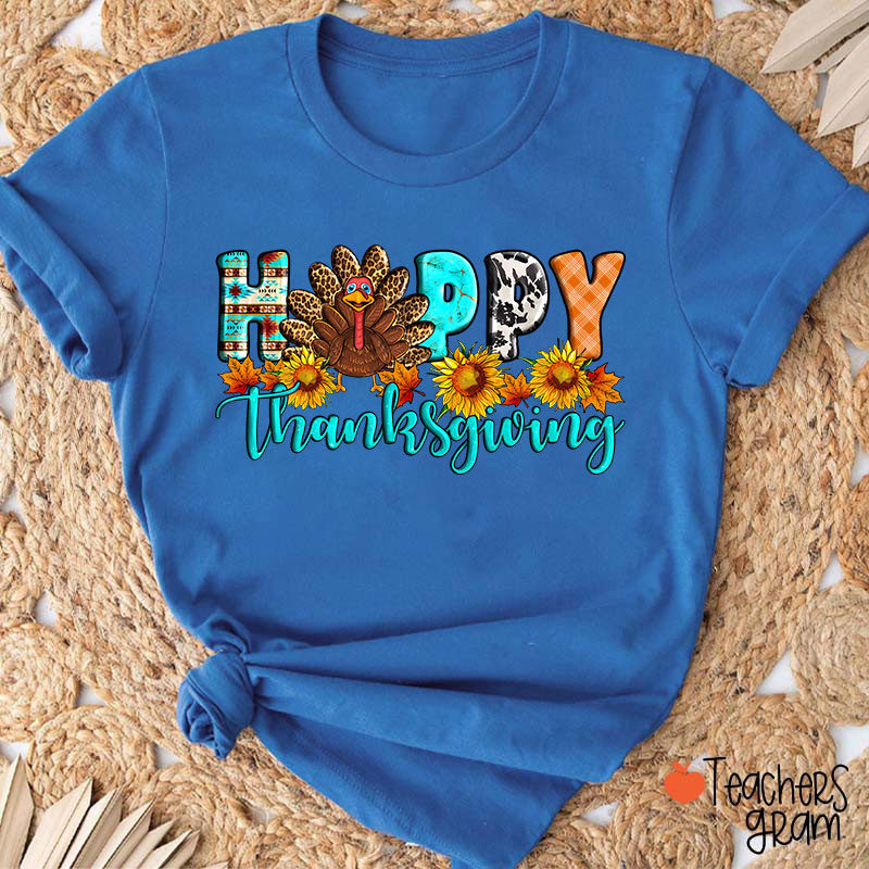 Happy Thanksgiving Teacher T-Shirt