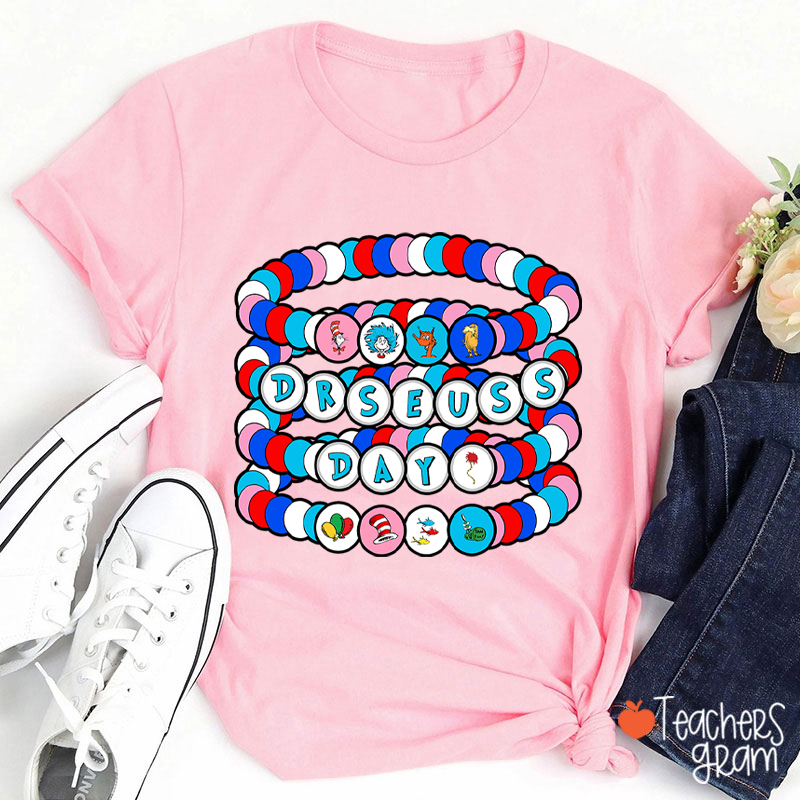 Reading Day Beads Teacher T-Shirt