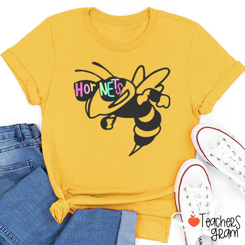 Personalized Sunglasses Mascot Teacher T-Shirt