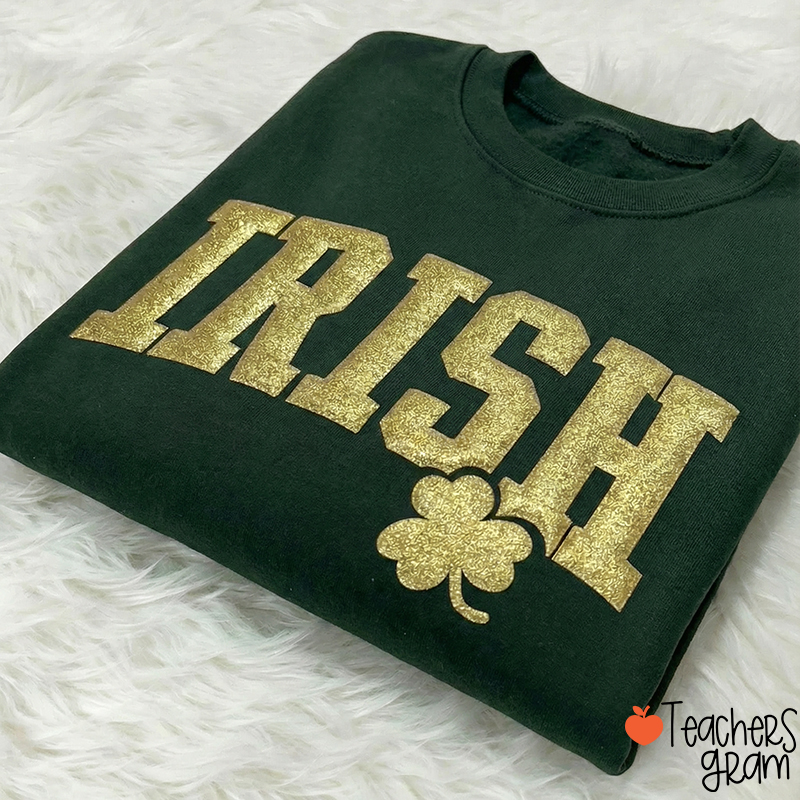 Irish Shamrock Teacher Sweatshirt
