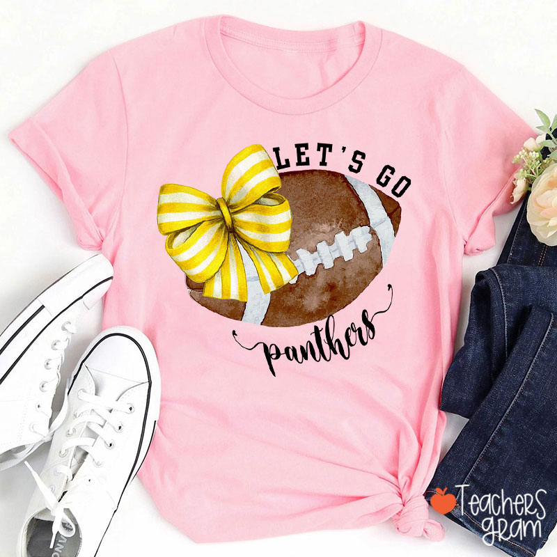 Personalized Sports And Mascot Let's Go Teacher T-Shirt
