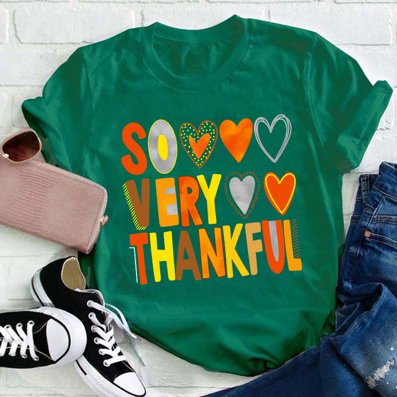 So Very Thankful Teacher T-Shirt