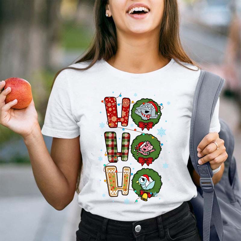 Ho Ho Ho Happy Christmas Teacher T-Shirt