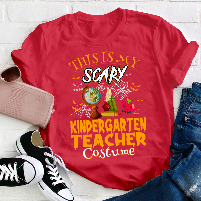 Personalized Grade This Is My Scary Costume Teacher T-Shirt