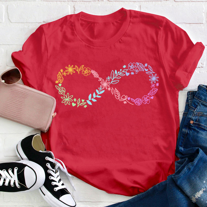 Autism Infinity Symbol Teacher T-Shirt