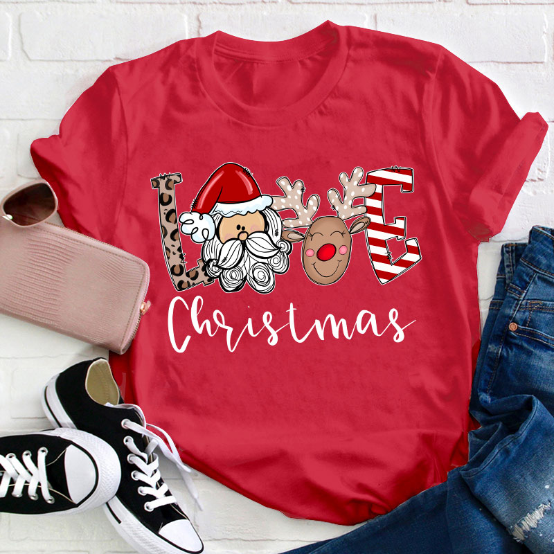 Love Christmas Teacher T-Shirt