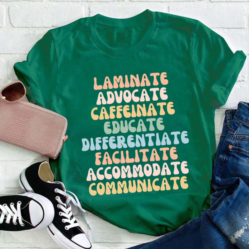 Educate Differentiate Teacher T-Shirt
