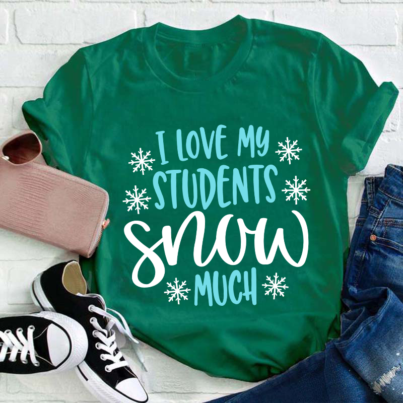 I Love My Students Snow Much Teacher T-Shirt
