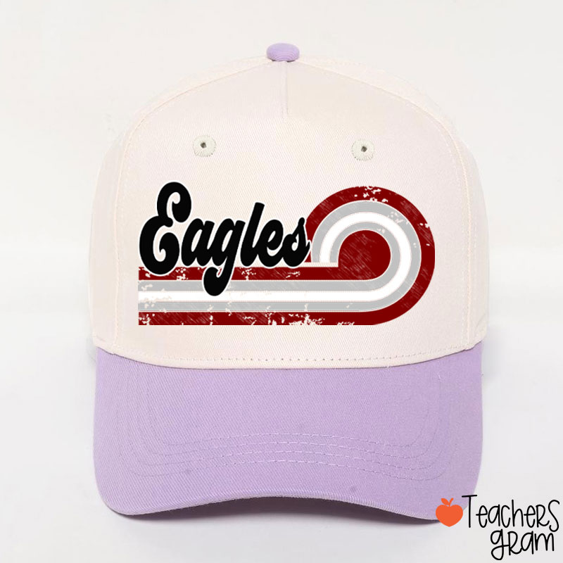 Personalized Retro Mascot School Spirit Teacher Baseball Cap