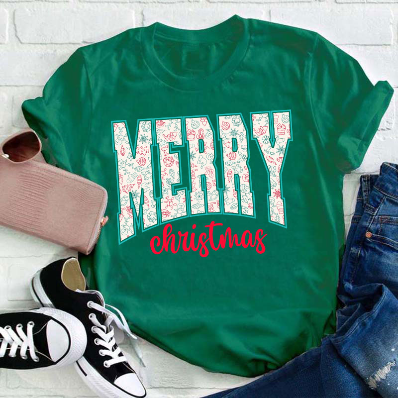 Merry Christmas Teacher T-Shirt