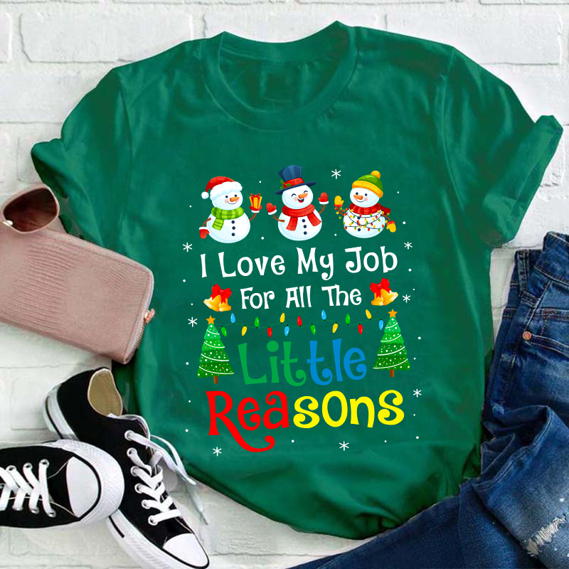 I Love My Job For All The Little Reasons Teacher T-Shirt