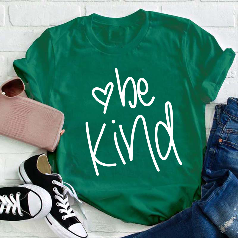 Be Kind With A Heart Teacher T-Shirt