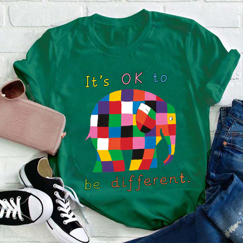 It's Ok To Be Different Teacher T-Shirt