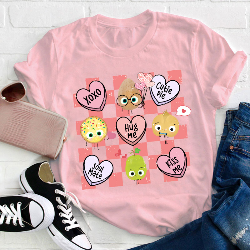 Xoxo Hug Me Kiss Me Teacher T-Shirt