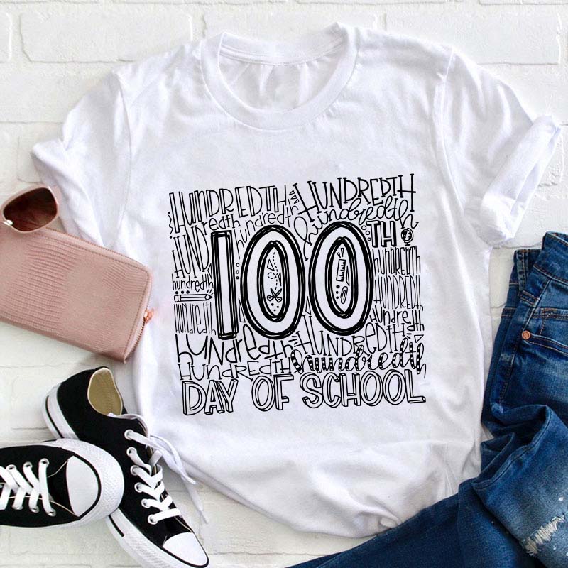 100 Days Of School Teacher T-Shirt