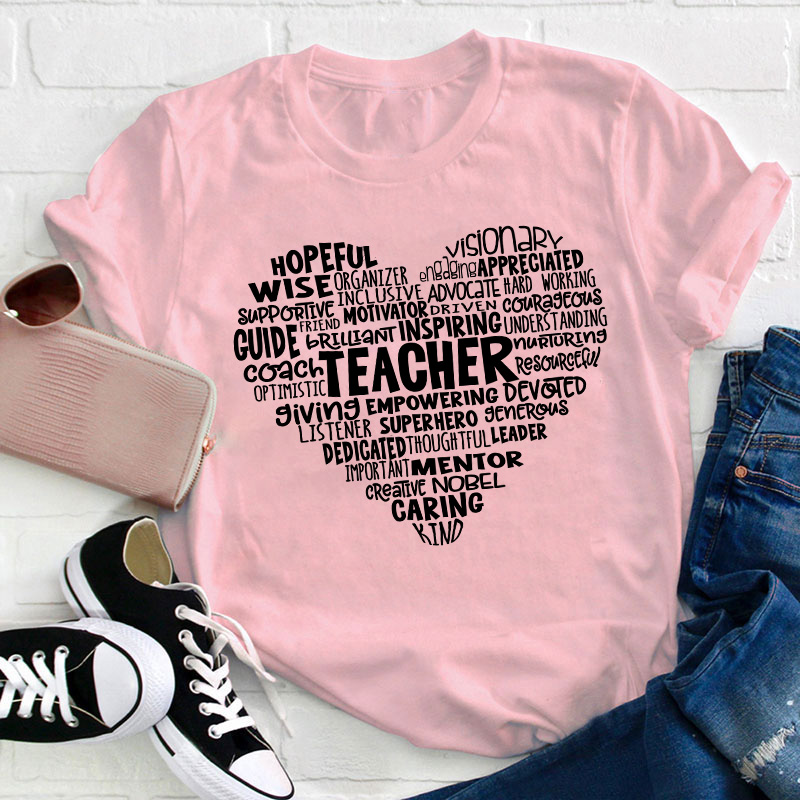 Positive Heart Teacher T-Shirt