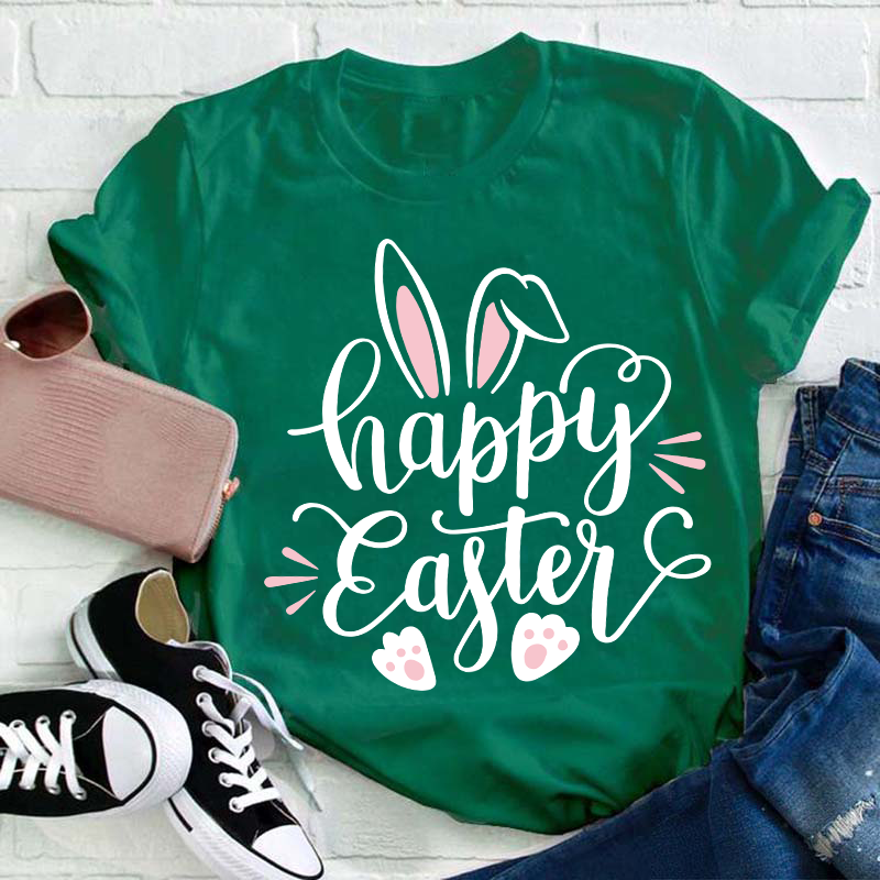 Happy Easter Bunny Teacher T-Shirt
